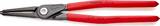 KNIPEX KNIPEX 48 11 J4 SB Precision Circlip Pliers for internal circlips in bore holes with non-slip plastic coating grey atrame