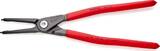KNIPEX KNIPEX 48 11 J4 SB Precision Circlip Pliers for internal circlips in bore holes with non-slip plastic coating grey atrame