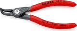 KNIPEX KNIPEX 48 21 J01 Precision Circlip Pliers for internal circlips in bore holes with non-slip plastic coating grey atrament