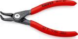 KNIPEX KNIPEX 48 21 J01 Precision Circlip Pliers for internal circlips in bore holes with non-slip plastic coating grey atrament