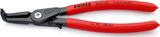 KNIPEX KNIPEX 48 41 J31 Precision Circlip Pliers for internal circlips in bore holes with non-slip plastic coating grey atrament