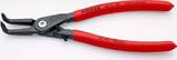 KNIPEX KNIPEX 48 41 J31 Precision Circlip Pliers for internal circlips in bore holes with non-slip plastic coating grey atrament