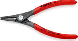 KNIPEX KNIPEX 49 11 A1 Precision Circlip Pliers for external circlips on shafts with non-slip plastic coating grey atramentized