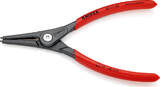 KNIPEX KNIPEX 49 11 A2 Precision Circlip Pliers for external circlips on shafts with non-slip plastic coating grey atramentized