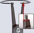 KNIPEX KNIPEX 49 11 A4 SB Precision Circlip Pliers for external circlips on shafts with non-slip plastic coating grey atramentiz