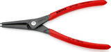 KNIPEX KNIPEX 49 11 A3 Precision Circlip Pliers for external circlips on shafts with non-slip plastic coating grey atramentized