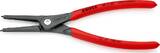 KNIPEX KNIPEX 49 11 A3 Precision Circlip Pliers for external circlips on shafts with non-slip plastic coating grey atramentized