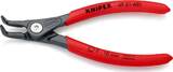KNIPEX KNIPEX 49 21 A01 Precision Circlip Pliers for external circlips on shafts with non-slip plastic coating grey atramentized