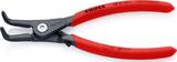 KNIPEX KNIPEX 49 41 A21 Precision Circlip Pliers for external circlips on shafts with non-slip plastic coating grey atramentized
