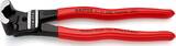 KNIPEX KNIPEX 61 01 200 Bolt End Cutting Nipper high lever transmission plastic coated black atramentized 200 mm