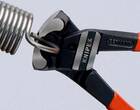 KNIPEX KNIPEX 61 01 200 Bolt End Cutting Nipper high lever transmission plastic coated black atramentized 200 mm
