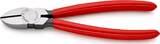 KNIPEX KNIPEX 70 01 180 EAN Pince coupante de côté gainées en plastique noire atramentisée 180 mm