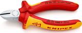 KNIPEX KNIPEX 70 06 125 Diagonal Cutter insulated with multi-component grips, VDE-tested chrome-plated 125 mm