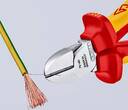 KNIPEX KNIPEX 70 06 160 T Diagonal Cutter insulated with multi-component grips, VDE-tested with integrated insulated tether atta