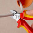 KNIPEX KNIPEX 70 06 160 T Diagonal Cutter insulated with multi-component grips, VDE-tested with integrated insulated tether atta