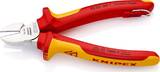 KNIPEX KNIPEX 70 06 160 T Diagonal Cutter insulated with multi-component grips, VDE-tested with integrated insulated tether atta
