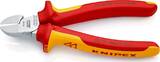 KNIPEX KNIPEX 70 26 160 Diagonal Cutter insulated with multi-component grips, VDE-tested chrome-plated 160 mm