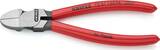 KNIPEX KNIPEX 72 01 160 KA Diagonal Cutter for plastics round head plastic coated 160 mm