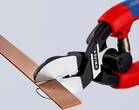 KNIPEX KNIPEX 72 62 200 High Leverage Flush Cutter for soft metal and plastic with slim multi-component grips black atramentized