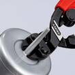 KNIPEX KNIPEX 72 62 200 High Leverage Flush Cutter for soft metal and plastic with slim multi-component grips black atramentized