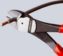 KNIPEX KNIPEX 74 22 250 T High Leverage Diagonal Cutter with multi-component grips, with integrated tether attachment point for