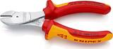 KNIPEX KNIPEX 74 06 160 SB High Leverage Diagonal Cutter insulated with multi-component grips, VDE-tested chrome-plated 160 mm (
