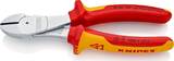 KNIPEX KNIPEX 74 06 180 High Leverage Diagonal Cutter insulated with multi-component grips, VDE-tested chrome-plated 180 mm
