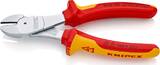 KNIPEX KNIPEX 74 06 180 High Leverage Diagonal Cutter insulated with multi-component grips, VDE-tested chrome-plated 180 mm
