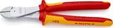 KNIPEX KNIPEX 74 06 250 Pince coupante de côté à forte démultiplication isolées par gaines bi-matière, certifiées VDE chromée 25