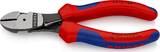 KNIPEX KNIPEX 74 12 160 High Leverage Diagonal Cutter with multi-component grips black atramentized 160 mm