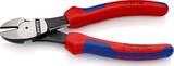 KNIPEX KNIPEX 74 12 180 High Leverage Diagonal Cutter with multi-component grips black atramentized 180 mm