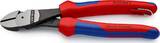 KNIPEX KNIPEX 74 22 200 T Pince coupante de côté à forte démultiplication avec gaines bi-matière, avec œillet intégré pour fixat