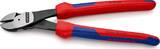 KNIPEX KNIPEX 74 22 250 Pince coupante de côté à forte démultiplication avec gaines bi-matière noire atramentisée 250 mm