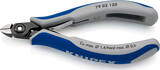 KNIPEX KNIPEX 79 02 120 Pince coupante de côté pour l’électronique de précision avec gaines bi-matière brunie 120 mm