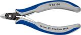KNIPEX KNIPEX 79 02 120 Pince coupante de côté pour l’électronique de précision avec gaines bi-matière brunie 120 mm
