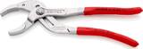 KNIPEX KNIPEX 81 03 250 SB Pince pour siphons et connecteurs gainées en plastique antidérapant chromée 250 mm (carte LS/blister)