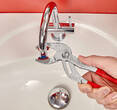 KNIPEX KNIPEX 81 13 250 Siphon and Connector Pliers with non-slip plastic coating chrome-plated 250 mm