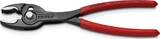 KNIPEX KNIPEX 82 01 200 TwinGrip Slip Joint Pliers with non-slip plastic coating black atramentized 200 mm