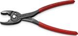 KNIPEX KNIPEX 82 01 200 TwinGrip Slip Joint Pliers with non-slip plastic coating black atramentized 200 mm