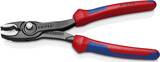 KNIPEX KNIPEX 82 02 200 TwinGrip Pince multiprise frontale avec gaines bi-matière noire atramentisée 200 mm