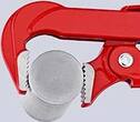 KNIPEX KNIPEX 83 10 015 Clé serre-tubes 90° revêtement poudre, rouge 420 mm
