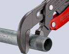 KNIPEX KNIPEX 83 61 010 Clé serre-tubes en S avec réglage rapide gainées en plastique à revêtement poudre gris 330 mm