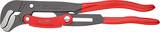 KNIPEX KNIPEX 83 61 015 Clé serre-tubes en S avec réglage rapide gainées en plastique à revêtement poudre gris 420 mm