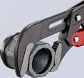 KNIPEX KNIPEX 83 61 015 Clé serre-tubes en S avec réglage rapide gainées en plastique à revêtement poudre gris 420 mm