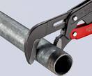 KNIPEX KNIPEX 83 61 015 Clé serre-tubes en S avec réglage rapide gainées en plastique à revêtement poudre gris 420 mm
