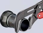 KNIPEX KNIPEX 83 61 020 Pipe Wrench S-Type with fast adjustment plastic coated grey powder-coated 560 mm