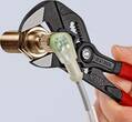 KNIPEX KNIPEX 86 01 180 SB Pliers Wrench pliers and a wrench in a single tool plastic coated grey atramentized 180 mm (self-serv