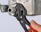 KNIPEX KNIPEX 86 01 180 SB Pliers Wrench pliers and a wrench in a single tool plastic coated grey atramentized 180 mm (self-serv