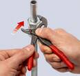 KNIPEX KNIPEX 87 01 150 Cobra® High-Tech Water Pump Pliers with non-slip plastic coating grey atramentized 150 mm