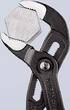 KNIPEX KNIPEX 87 01 300 SB Cobra® High-Tech Water Pump Pliers with non-slip plastic coating grey atramentized 300 mm (self-servi